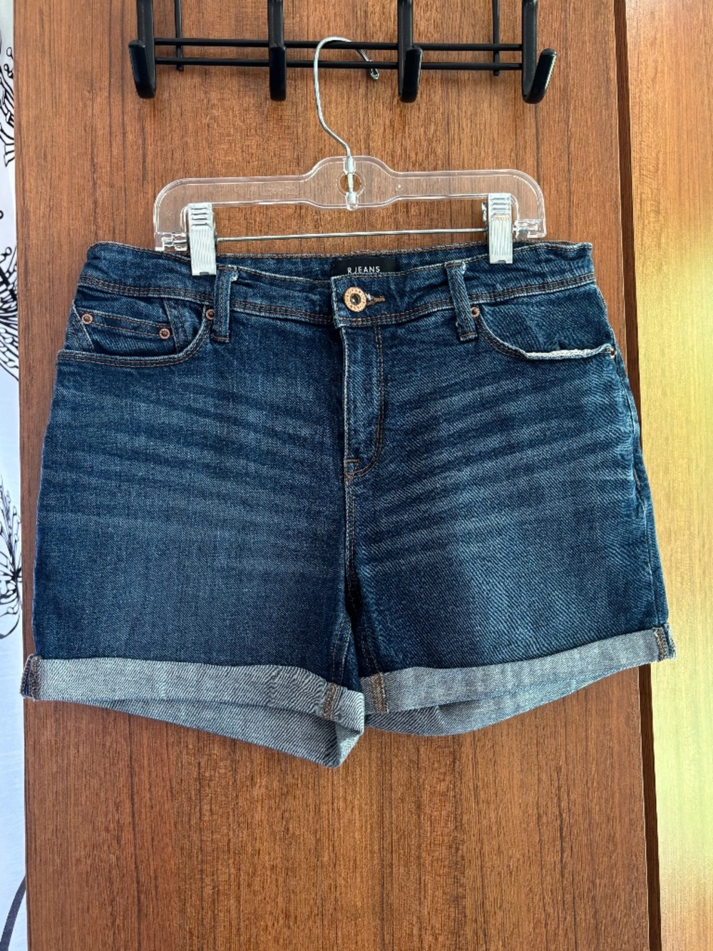Reitmans Dark Blue Denim Jean Shorts